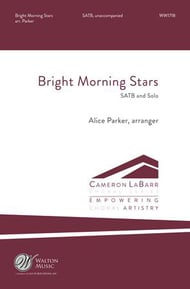 Bright Morning Stars SATB choral sheet music cover Thumbnail